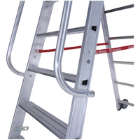Euroline 1 x 6 tr. EUROLINE Magazijntrap met leuning Euroline 1 x 6 tr. EUROLINE Magazijntrap met leuning