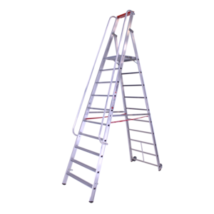 Euroline 1 x 10 tr. EUROLINE Magazijntrap met leuning Euroline 1 x 10 tr. EUROLINE Magazijntrap met leuning