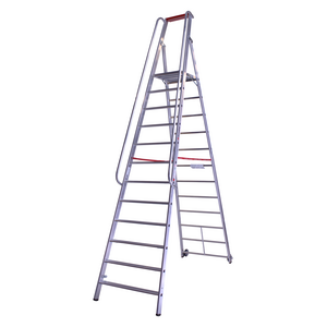 Euroline 1 x 12 tr. EUROLINE Magazijntrap met leuning Euroline 1 x 12 tr. EUROLINE Magazijntrap met leuning