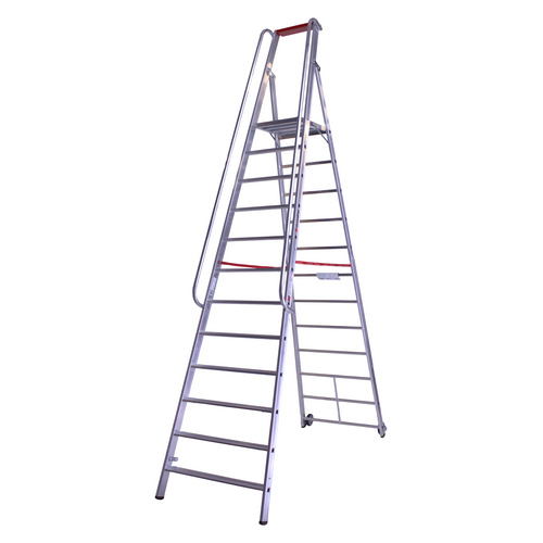 Euroline 1 x 12 tr. EUROLINE Magazijntrap met leuning