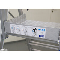 Solide Telescopisch. werkplatform 360° veiligheidsleuning 0.90-1.5mtr. PIRL0406