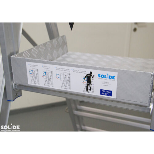 Solide Telescopisch. werkplatform 360° veiligheidsleuning 0.90-1.5mtr. PIRL0406