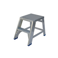 Solide 2 tr. vaste Montagetrap incl. platform van traanplaat Type MT