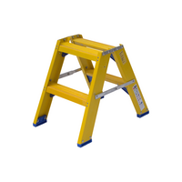 Staltor 2 x 2 tr. incl. platform glasvezelversterkte Industrietrap Type DT NEN2484