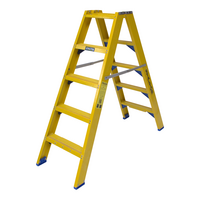 Staltor 2 x 5 tr. incl. platform glasvezelversterkte Industrietrap Type DT + baktrede NEN2484