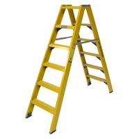 Staltor 2 x 6 tr. incl. platform glasvezelversterkte Industrietrap Type DT + baktrede NEN2484