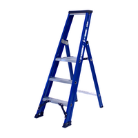DAS products 1 x 3 incl. platform Industriële trap enkel Blue type Hercules