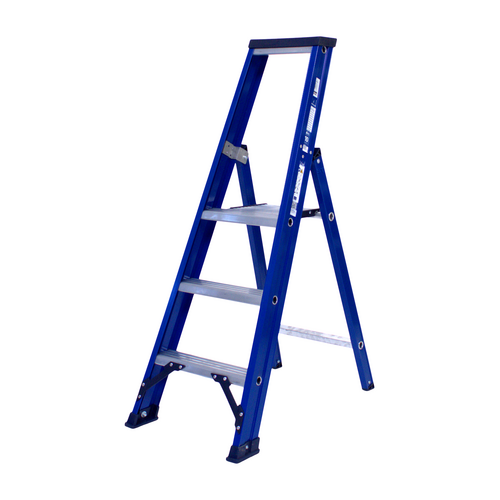 DAS products 1 x 3 incl. platform Industriële trap enkel Blue type Hercules