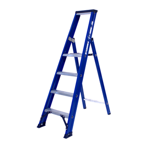 1 x 4 incl. platform Industriële trap enkel  Blue type Hercules