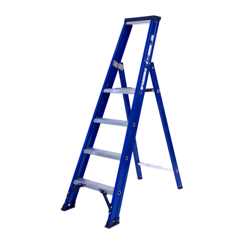 DAS products 1 x 4 incl. platform Industriële trap enkel  Blue type Hercules