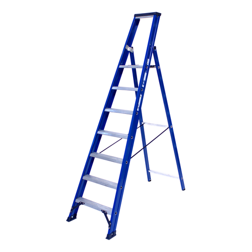 DAS products 1 x 7 incl. platform Industriële trap enkel  Blue type Hercules