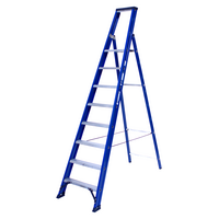 DAS products 1 x 8 incl. platform Industriële trap enkel  Blue type Hercules