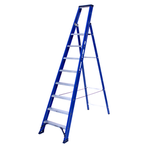 1 x 8 incl. platform Industriële trap enkel  Blue type Hercules