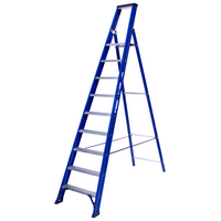 DAS products 1 x 9 incl. platform Industriële trap enkel  Blue type Hercules