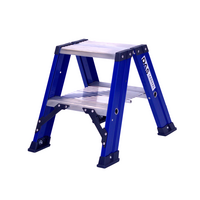 DAS products 2 x 2 incl. platform Industriële trap dubbel Blue type Hercules