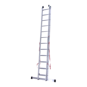 2 x 12 sp. Euroline Industrieladder 2-delig rechte voet met balk.