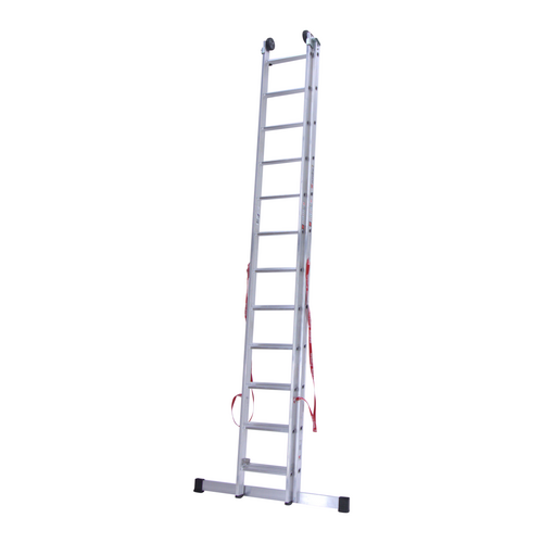 Euroline 2 x 12 sp. Euroline Industrieladder 2-delig rechte voet met balk.