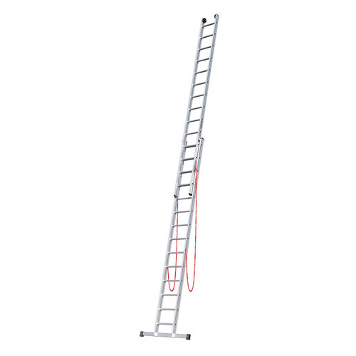 Euroline 2 x 14 sp. Euroline Industrieladder 2-delig rechte voet met balk.