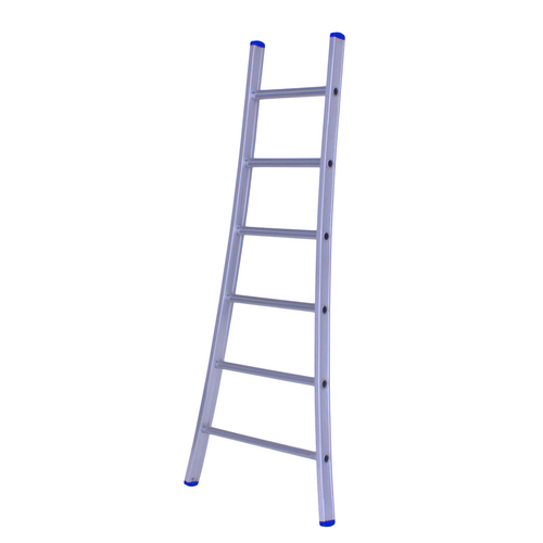 Solide 1 x 6 sp Prof. Enkele Industrieladder met uitgebogen voet Type A06