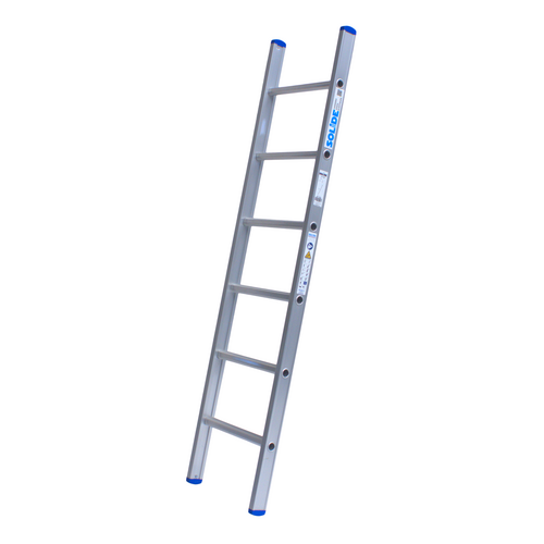 Solide 1 x 6 sp. Prof. Enkele Industrieladder met rechte voet Type A06R