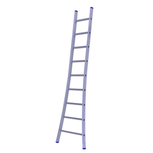 1 x 9 sp. Prof. Enkele Industrieladder met uitgebogen voet Type A09
