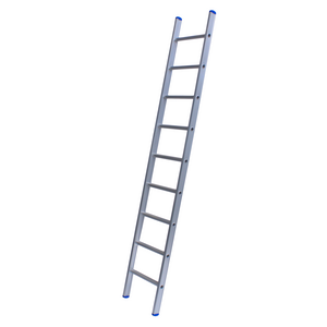 1 x 9 sp. Prof. Enkele Industrieladder met rechte voet Type A09R