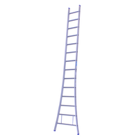 Solide 1 x 14 sp. Prof. Enkele Industrieladder met uitgebogen voet Type A14
