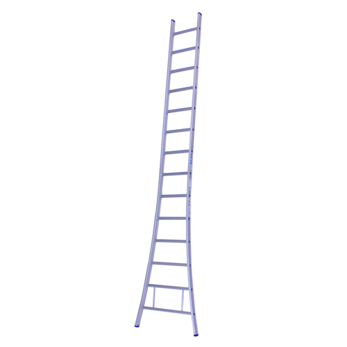 Solide 1 x 14 sp. Prof. Enkele Industrieladder met uitgebogen voet Type A14