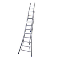 Solide 3 x 8 sp. Bouwladder 3-delig open voet dubbelzetbaar Type DB