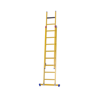 Staltor 2 x 8 sp. Prof. 2-Delige Opsteekladder glasvezelversterkt + stabiliteitsbalk GVK