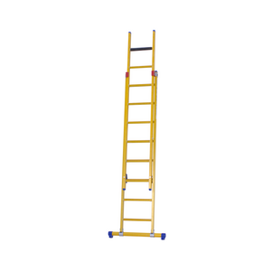 2 x 8 sp. Prof. 2-Delige Opsteekladder glasvezelversterkt + stabiliteitsbalk GVK