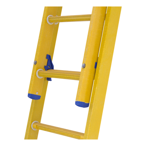 Staltor 2 x 8 sp. Prof. 2-Delige Opsteekladder glasvezelversterkt + stabiliteitsbalk GVK
