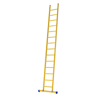 1 x 14 sp. Prof. Enkele Industrieladder glasvezelversterkt + stabiliteitsbalk GVK