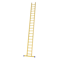 Staltor 1 x 20 sp. Prof. Enkele Industrieladder glasvezelversterkt + stabiliteitsbalk GVK