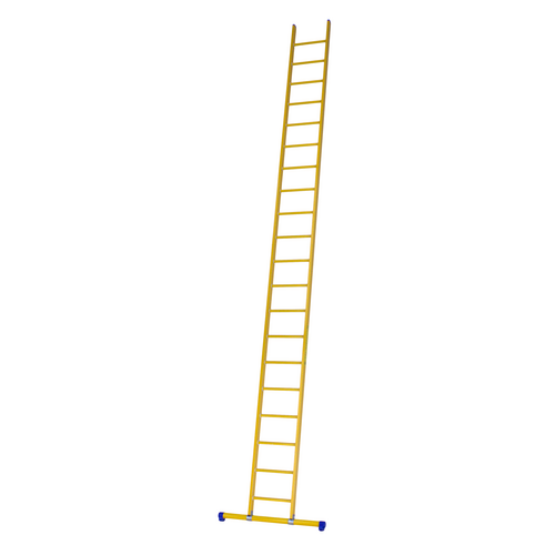Staltor 1 x 20 sp. Prof. Enkele Industrieladder glasvezelversterkt + stabiliteitsbalk GVK
