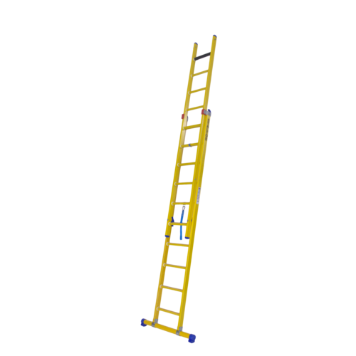 Staltor 2 x 10 sp. Prof. 2-Delige Reformladder glasvezelversterkt + stabiliteitsbalk GVK
