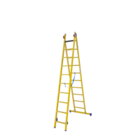 Staltor 2 x 10 sp. Prof. 2-Delige Reformladder glasvezelversterkt + stabiliteitsbalk GVK