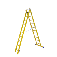 Staltor 2 x 10 sp. Prof. 2-Delige Reformladder glasvezelversterkt + stabiliteitsbalk GVK