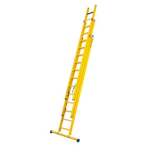 Staltor 3 x 10 sp. Prof. 3-Delige Reformladder glasvezelversterkt + stabiliteitsbalk GVK