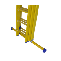 Staltor 3 x 12 sp. Prof. 3-Delige Reformladder glasvezelversterkt + stabiliteitsbalk GVK
