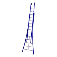 DAS products 2 x 12 sp. Industrieladder 2-delig uitgebogen voet blauw Type Atlas