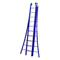 DAS products 3 x 10 sp. Industrieladder 3-delig uitgebogen voet blauw Type Atlas