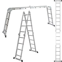 Vouwladder 4 x 4 treden met platform