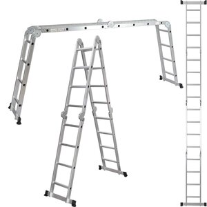 Vouwladder 4 x 4 treden met platform