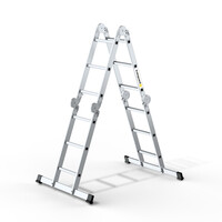 Vouwladder 4 x 4 treden met platform