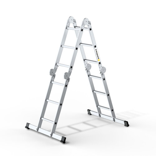 Vouwladder 4 x 4 treden met platform
