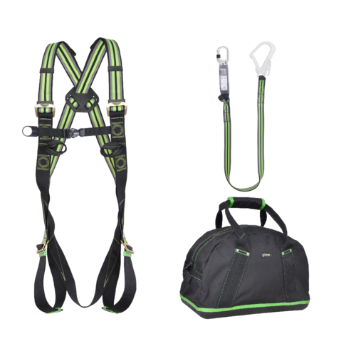 Kratos Complete set valbeveiliging Steiger Basic Harnas II | M-XL met opbergtas