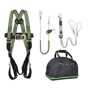 Complete set valbeveiliging met werkpositielijn en Y-leeflijn Antival harnas III