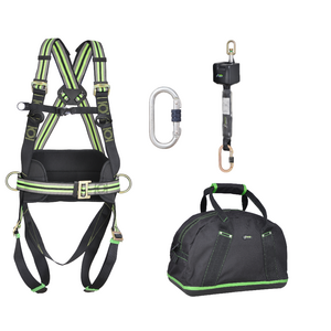 Complete set valbeveiliging valstopblok 2.5m Antival- zekeringgordel