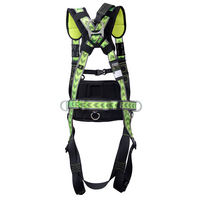 Kratos Complete set valbeveiliging Y-leeflijn 1.5m met veiligheidslijn 10m en werkpositielijn 2m Harnas werkpositie lijn